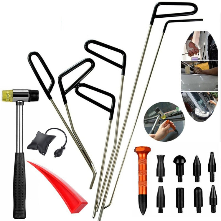 Q1 18 in 1 รถ Paintless Dent Repair Hail Remover Hooks Rods Kit, Q1 18 in 1