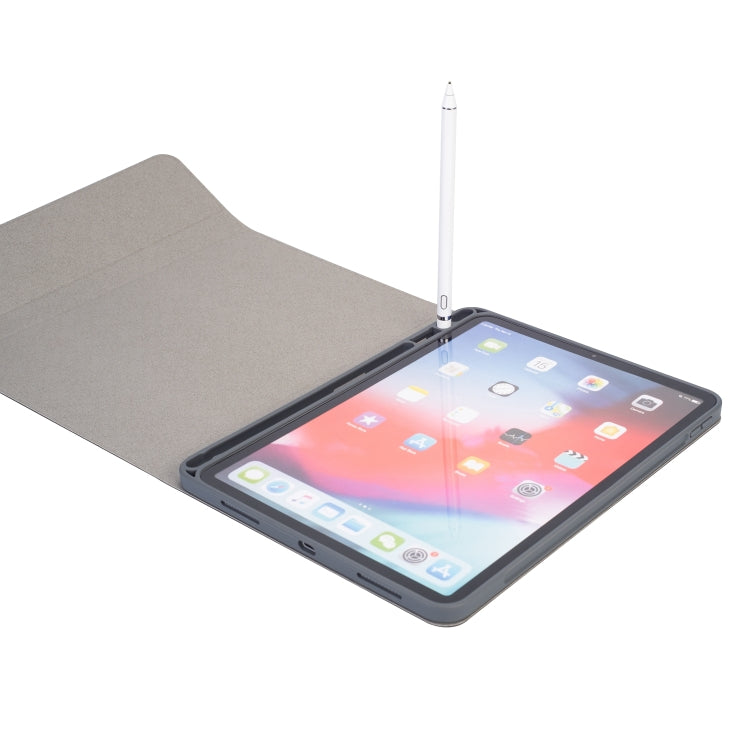 RK11A Backlight TPU แป้นพิมพ์บลูทูธหลายสีแสงซองหนังพลิกแนวนอนสำหรับ iPad Pro 11 2020/2018 พร้อมตัวยึดและช่องเสียบปากกา