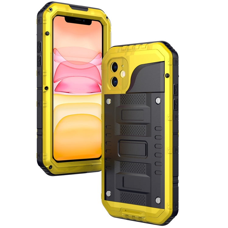 กันฝุ่นกันกระแทกกันน้ำซิลิโคน + เคสโลหะ, For iPhone 11, For iPhone 11 Pro Max, For iPhone 11 Pro
