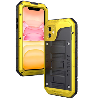 กันฝุ่นกันกระแทกกันน้ำซิลิโคน + เคสโลหะ, For iPhone 11, For iPhone 11 Pro Max, For iPhone 11 Pro