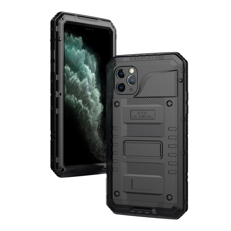 กันฝุ่นกันกระแทกกันน้ำซิลิโคน + เคสโลหะ, For iPhone 11, For iPhone 11 Pro Max, For iPhone 11 Pro