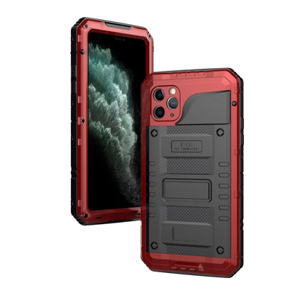 กันฝุ่นกันกระแทกกันน้ำซิลิโคน + เคสโลหะ, For iPhone 11, For iPhone 11 Pro Max, For iPhone 11 Pro