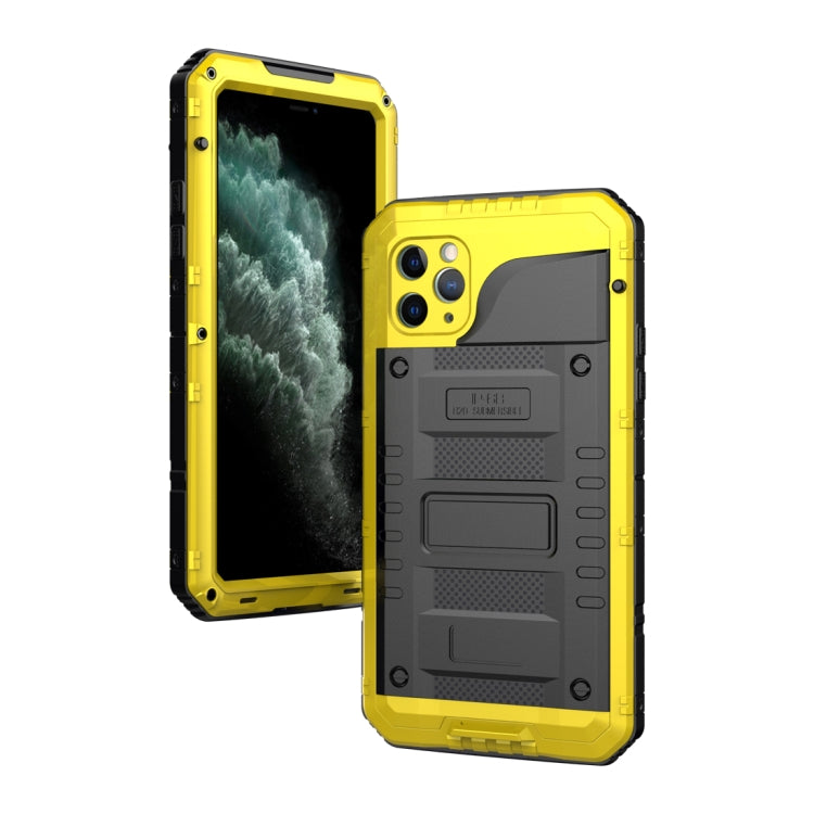 กันฝุ่นกันกระแทกกันน้ำซิลิโคน + เคสโลหะ, For iPhone 11, For iPhone 11 Pro Max, For iPhone 11 Pro