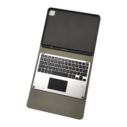 RK11L อลูมิเนียมอัลลอยด์สัมผัสแป้นพิมพ์บลูทูธซองหนังพลิกแนวนอนสำหรับ iPad Pro 11 2020/2018 พร้อมตัวยึดและช่องเสียบปากกา