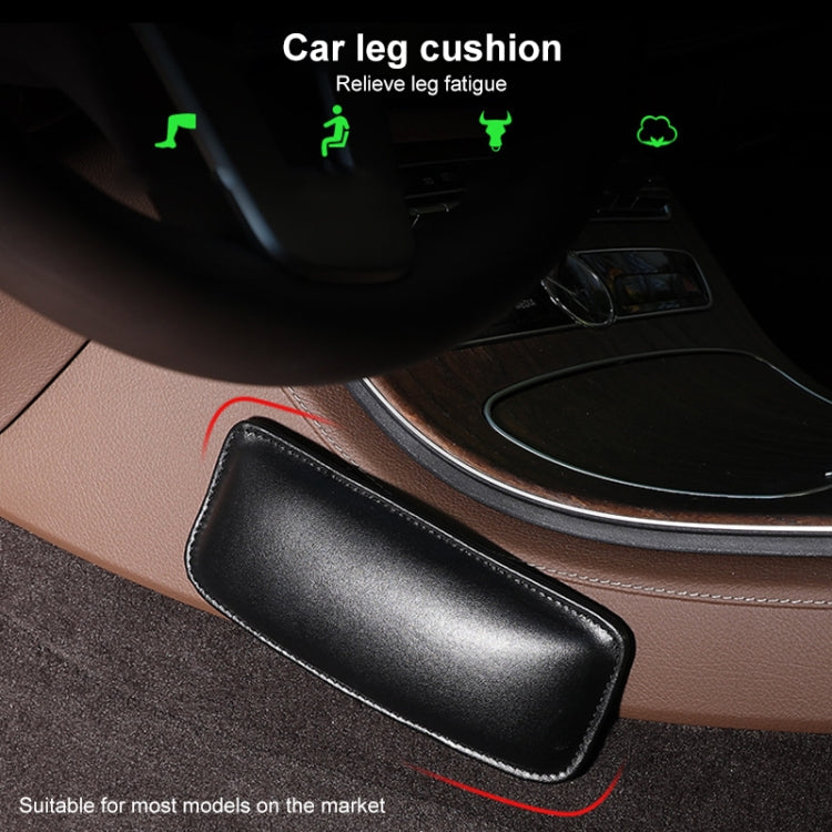 2 ชิ้นรถลื่นนุ่มป้องกันพื้นพรมพรมปูพื้นเข่าหมอนข้าง, PU Leather, First Layer Cowhide