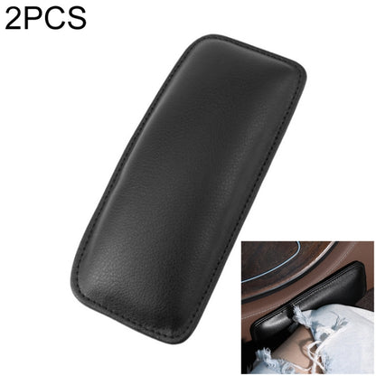 2 ชิ้นรถลื่นนุ่มป้องกันพื้นพรมพรมปูพื้นเข่าหมอนข้าง, PU Leather, First Layer Cowhide