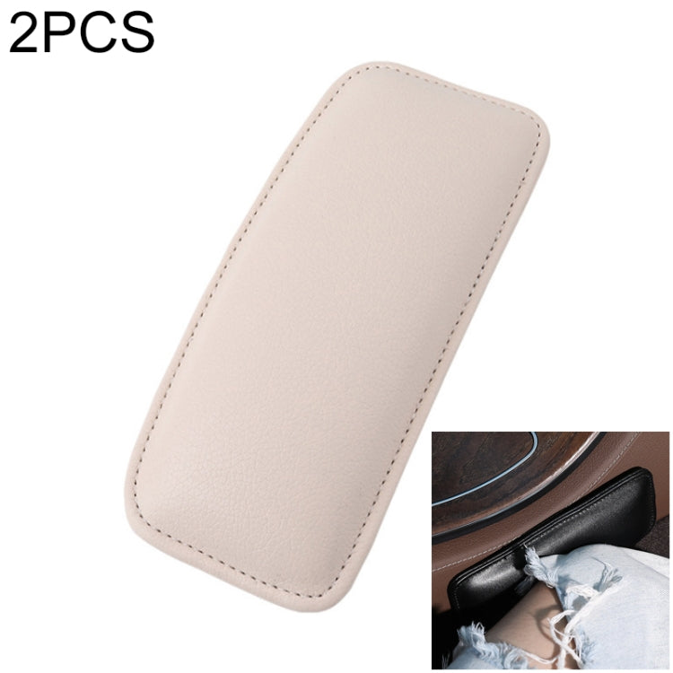 2 ชิ้นรถลื่นนุ่มป้องกันพื้นพรมพรมปูพื้นเข่าหมอนข้าง, PU Leather, First Layer Cowhide