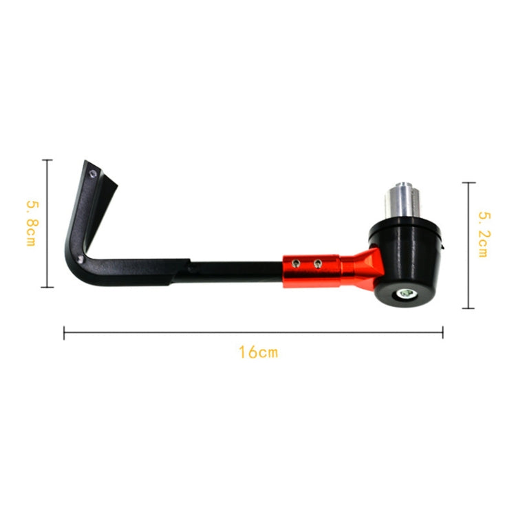 2 PCS Universal 22mm กันกระแทกป้องกัน Rod CNC Horn Shape Handbrake รถจักรยานยนต์อุปกรณ์เสริม