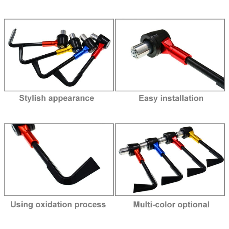 2 PCS Universal 22mm กันกระแทกป้องกัน Rod CNC Horn Shape Handbrake รถจักรยานยนต์อุปกรณ์เสริม