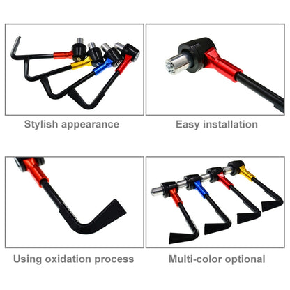 2 PCS Universal 22mm กันกระแทกป้องกัน Rod CNC Horn Shape Handbrake รถจักรยานยนต์อุปกรณ์เสริม