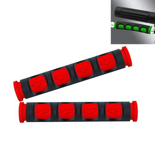 2 PCS อุปกรณ์เสริมในการปรับเปลี่ยนรถจักรยานยนต์ PVC Horn ShapeHand Grip Cover Handlebar Set