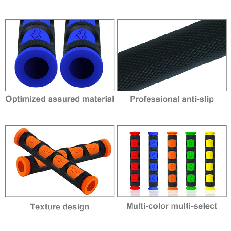 2 PCS อุปกรณ์เสริมในการปรับเปลี่ยนรถจักรยานยนต์ PVC Horn ShapeHand Grip Cover Handlebar Set