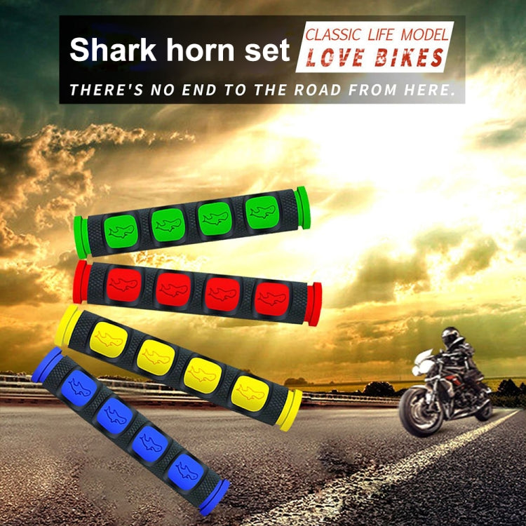 2 PCS อุปกรณ์เสริมในการปรับเปลี่ยนรถจักรยานยนต์ PVC Horn ShapeHand Grip Cover Handlebar Set