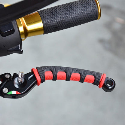 2 PCS อุปกรณ์เสริมในการปรับเปลี่ยนรถจักรยานยนต์ PVC Horn ShapeHand Grip Cover Handlebar Set