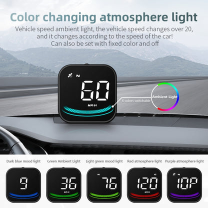 G4 Head Up Display รถ Speedometer สมาร์ทดิจิตอลเตือน GPS HUD, G4
