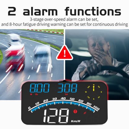 G10 5.5 นิ้วรถ HUD GPS Head Up Display เครื่องวัดระยะทาง LED กระจกโปรเจคเตอร์, G10