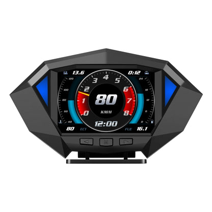 P1 3.5 นิ้วรถ OBD2 GPS HUD Head Up ระบบสมาร์ทดิจิตอล Speedometer Meter จอแสดงผล, P1
