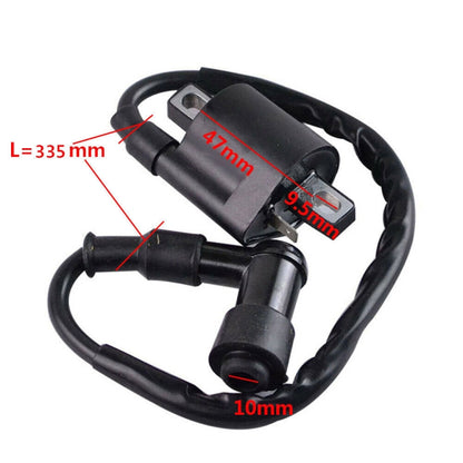 คอยล์จุดระเบิดรถจักรยานยนต์สำหรับ 125cc 150cc 200cc คอยล์แรงดันสูงรถ ATV Quad Dirt Pit Bike, For 125cc 150cc 200cc Bike