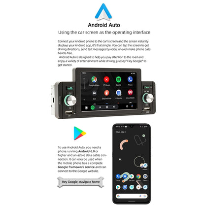SWM-160C 5 นิ้วรถบลูทูธ 5.1 MP5 Player รองรับโทรศัพท์ Mirror Link/ระบบควบคุมพวงมาลัย, SWM-160C