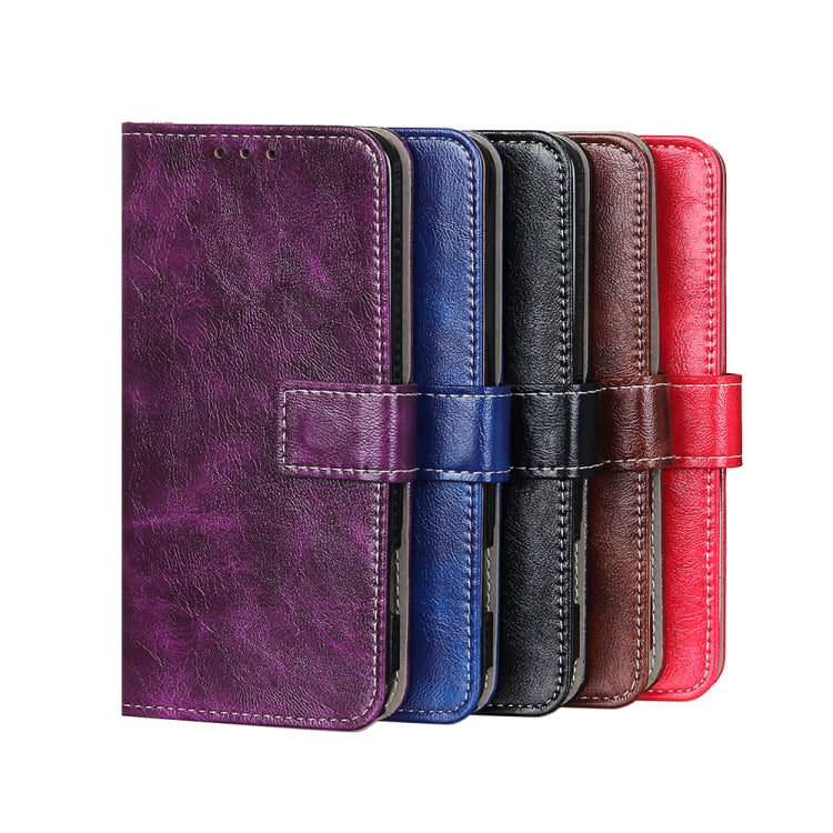 Retro Crazy Horse Texture ซองหนังพลิกแนวนอนพร้อมตัวยึดและช่องเสียบการ์ดและกรอบรูปและกระเป๋าสตางค์, For Galaxy XCover Pro, For Nokia 1.3