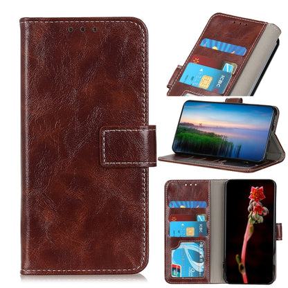 Retro Crazy Horse Texture ซองหนังพลิกแนวนอนพร้อมตัวยึดและช่องเสียบการ์ดและกรอบรูปและกระเป๋าสตางค์, For Galaxy XCover Pro, For Nokia 1.3