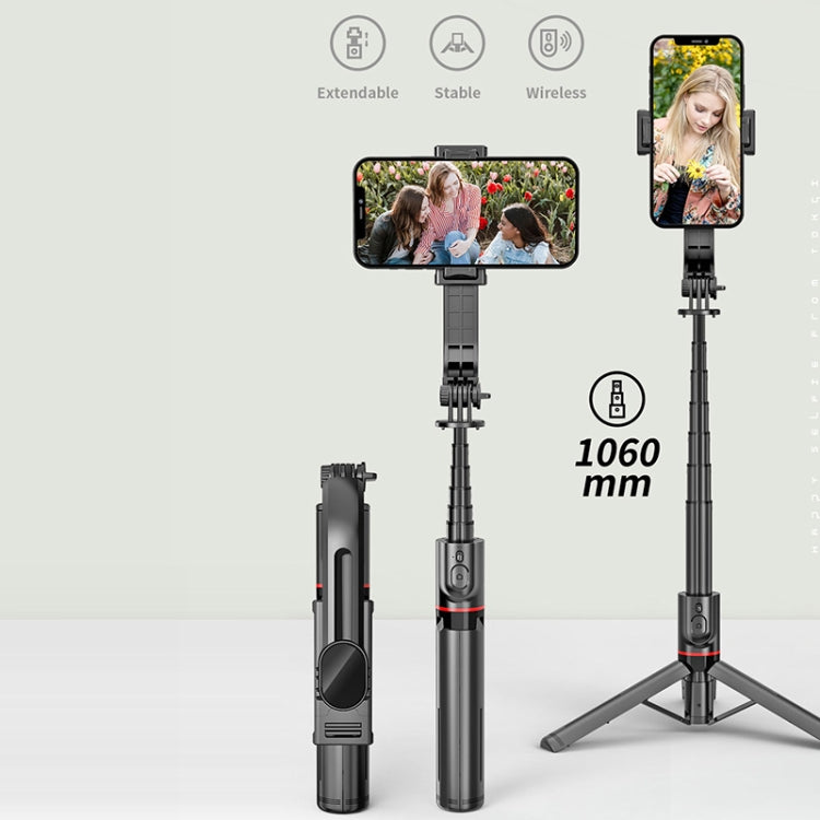 L12 Bluetooth รีโมทคอนโทรล ขาตั้ง ที่วางโทรศัพท์แบบแท่งเซลฟี่, L12