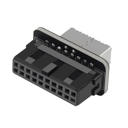 10 PCS 73S เมนบอร์ด USB 3.0 19P/20P ถึง Type-E90 องศาอะแดปเตอร์, 10pcs