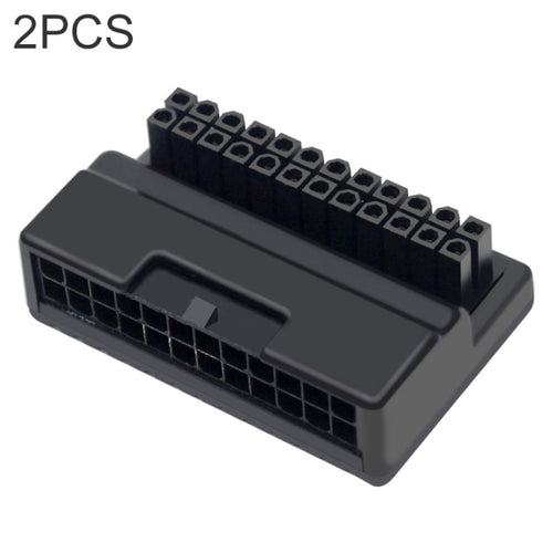 2 ชิ้น ATX 24Pin 90 องศาปลั๊กอะแดปเตอร์