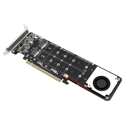การ์ดแปลง PCIe X16 เป็น M.2 M-key NVMEx4 SSD RAID, PCIe X16 to M.2