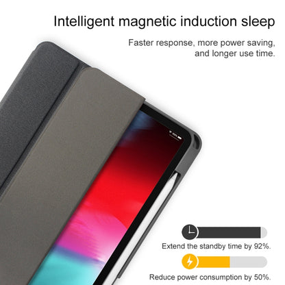 Mutural YASHI Series Ultra-thin TPU + PU เคสหนังพลิกแนวนอนพร้อมตัวยึด & ฟังก์ชั่น Sleep / Wake-up & ช่องเสียบปากกา, For iPad Pro 12.9 inch (2020)