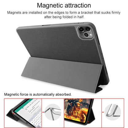 Mutural YASHI Series Ultra-thin TPU + PU เคสหนังพลิกแนวนอนพร้อมตัวยึด & ฟังก์ชั่น Sleep / Wake-up & ช่องเสียบปากกา, For iPad Pro 12.9 inch (2020)