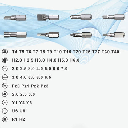 JAKEMY JM-6124 ชุดไขควงขนาดเล็กที่แม่นยำ 48 in 1, JM-6124