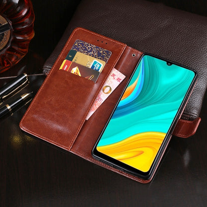idewei Crazy Horse Texture ซองหนังพลิกแนวนอนพร้อมตัวยึดและช่องเสียบการ์ดและกระเป๋าสตางค์, For Huawei Enjoy 10e, For Doogee X90, For OPPO Find X2, For Vivo IQOO 3, For Xiaomi Black Shark 3, For Huawei P40 Lite E