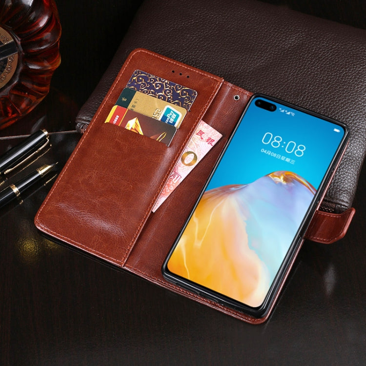 idewei Crazy Horse Texture ซองหนังพลิกแนวนอนพร้อมตัวยึดและช่องเสียบการ์ดและกระเป๋าสตางค์, For Huawei P40, For Huawei P40 Pro, For OPPO Find X2 Pro, For Xiaomi Redmi Note 9S, For Xiaomi Redmi K30 Pro