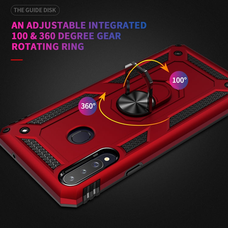เคสกันกระแทก TPU + PC พร้อมตัวยึดหมุนได้ 360 องศา, For Galaxy A20s