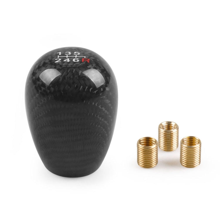 รถ 6 สปีดคาร์บอนไฟเบอร์เกียร์สติ๊ก SHIFT KNOB HEAD, Carbon Fiber Gear Stick Shift Knob Head