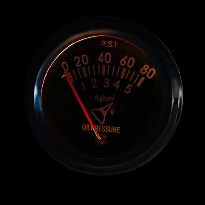 รถดัดแปลง 12V Universal 52 มม.เครื่องวัดความดันน้ำมันกล, Mechanical Oil Pressure Gauge