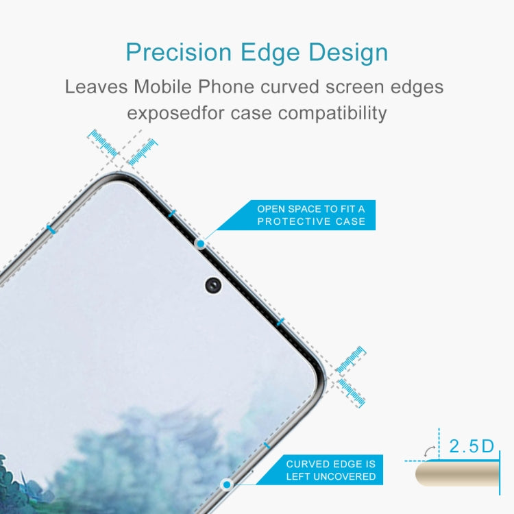 0.26mm 9H 2.5D ฟิล์มกระจกนิรภัยแบบไม่เต็มหน้าจอป้องกันการระเบิด, For Galaxy S20, For Galaxy S20+, For Galaxy A01, For Galaxy S10 Lite, For Motorola One Hyper