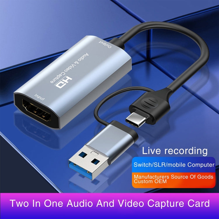 Z29 HDMI/M ถึง USB-Type C/M การ์ดจับภาพวิดีโอ HD, Z29