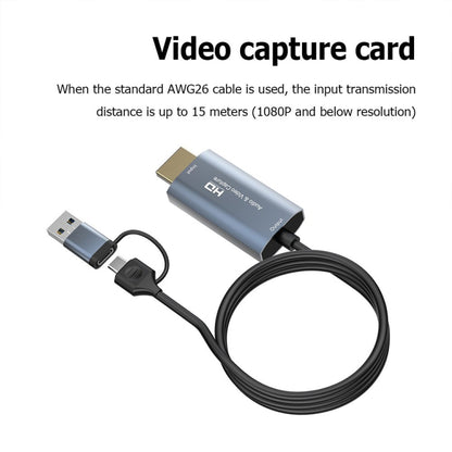 Z36 การ์ดจับภาพวิดีโอ HD HDMI/M เป็น USB ชนิด C/M ความยาว: 2 ม, Z36