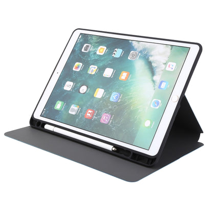 ซองหนังพลิกแนวนอนพื้นผิวกดด้วยไฟฟ้าพร้อมตัวยึดและช่องเสียบปากกา, For iPad 10.2 / Air 2019 / Pro 10.5, For iPad 9.7 (2018) / (2017)