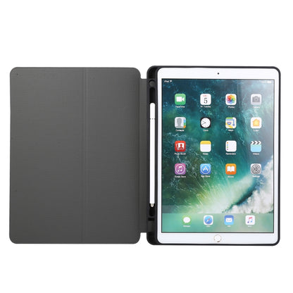ซองหนังพลิกแนวนอนพื้นผิวกดด้วยไฟฟ้าพร้อมตัวยึดและช่องเสียบปากกา, For iPad 10.2 / Air 2019 / Pro 10.5, For iPad 9.7 (2018) / (2017)