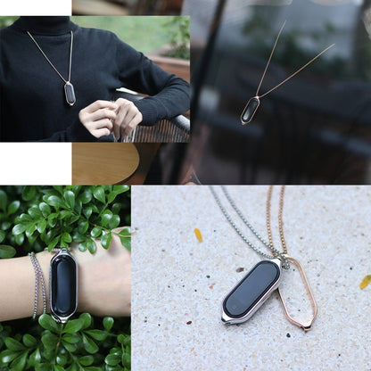 สำหรับวง Xiaomi Mi 7 / 7 NFC MIJOBS จี้โลหะสร้อยคอนาฬิกาสแตนเลส, For Xiaomi Mi Band 7 / 7 NFC