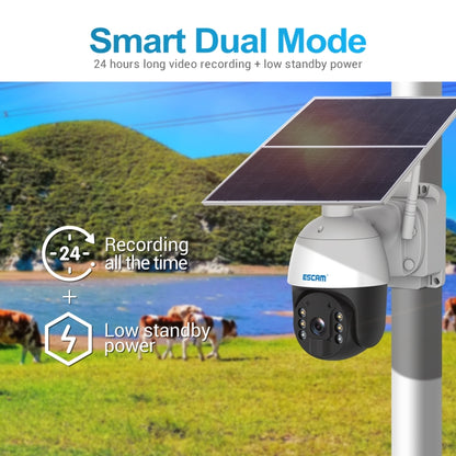 ESCAM QF624 1080P HD IP66 กันน้ำ WiFi แผงโซลาร์เซลล์ PT IP กล้อง ไม่มีแบตเตอรี่, QF624