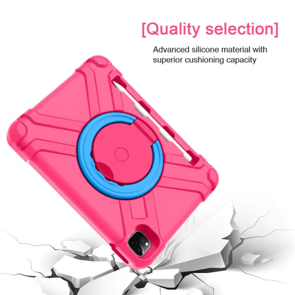 เคส PC + ซิลิโคนกันกระแทกพร้อมตัวยึดและที่จับหมุนได้ 360 องศา, For iPad Pro 11 (2020)
