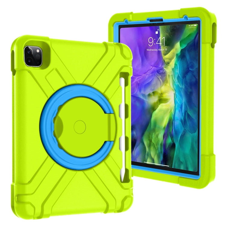 เคส PC + ซิลิโคนกันกระแทกพร้อมตัวยึดและที่จับหมุนได้ 360 องศา, For iPad Pro 11 (2020)