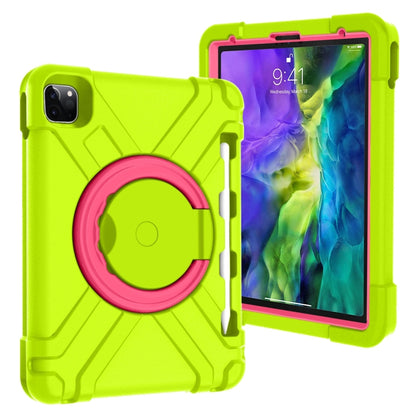 เคส PC + ซิลิโคนกันกระแทกพร้อมตัวยึดและที่จับหมุนได้ 360 องศา, For iPad Pro 11 (2020)