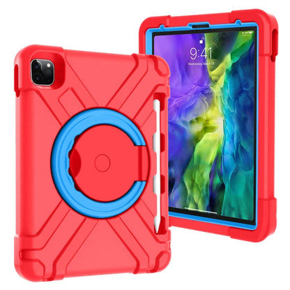 เคส PC + ซิลิโคนกันกระแทกพร้อมตัวยึดและที่จับหมุนได้ 360 องศา, For iPad Pro 11 (2020)