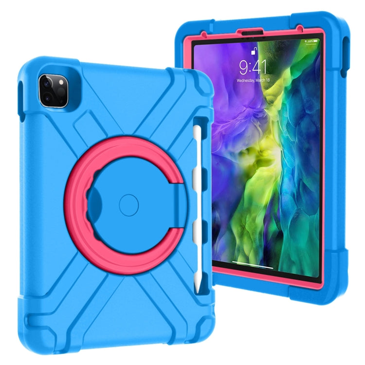 เคส PC + ซิลิโคนกันกระแทกพร้อมตัวยึดและที่จับหมุนได้ 360 องศา, For iPad Pro 11 (2020)