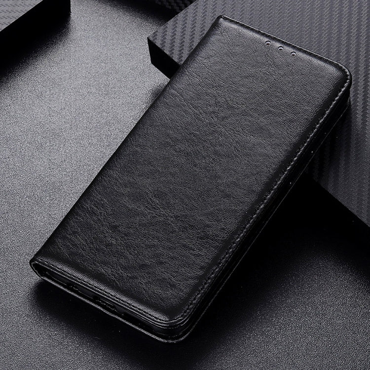แม่เหล็กดูด ลาย Crazy Horse PU เปิดซ้ายขวา มีขายึด ช่องใส่การ์ดและกระเป๋าสตางค์, For iPhone SE 2022 / SE 2020